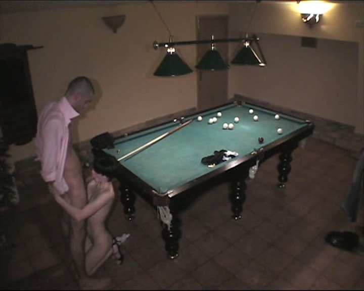 Absolutely crazy fuck at the billiard saloon!