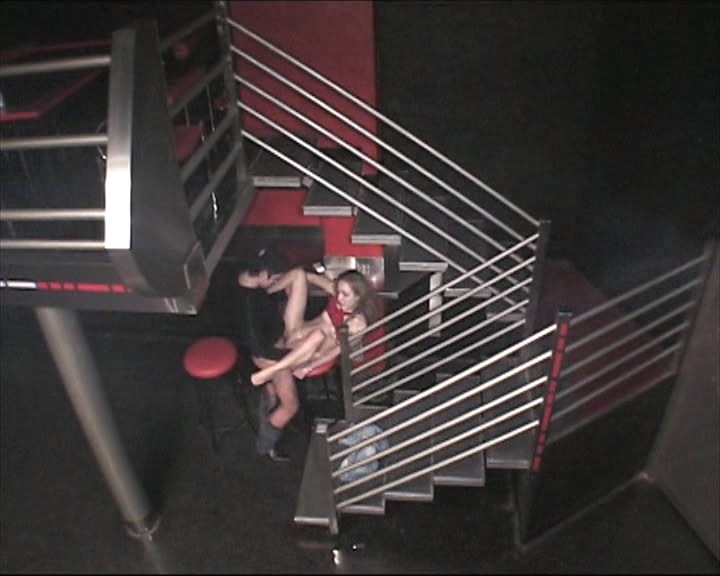 Hot fuck scenes from security cam in the club!