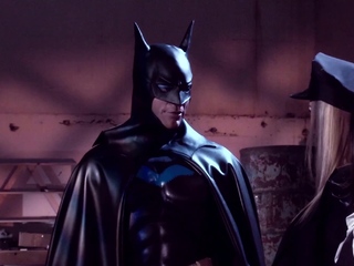 Rough Batman Parody Cosplay FFM Threesome Sex