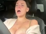 Brunette Flashing Her Titties And Pussy Outdoors In Public