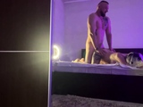 Blonde Babe Films Hardcore Sex with Big-Cock Stud