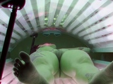 Goth in solarium