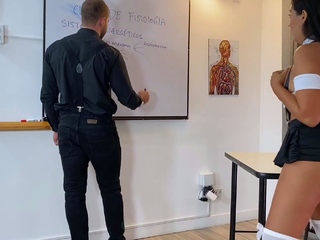 HORNY student plumbs bashful teacher Brian Evansx for