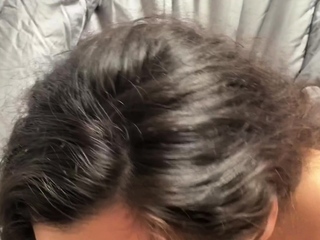 Big cock EXGF interracial busty geek coed blowjob