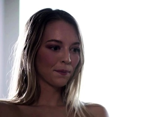 Blonde and Brunette Lesbians Share a Vibrator