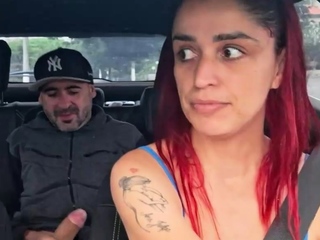 Ride-hailing app driver observes passenger masturbating,